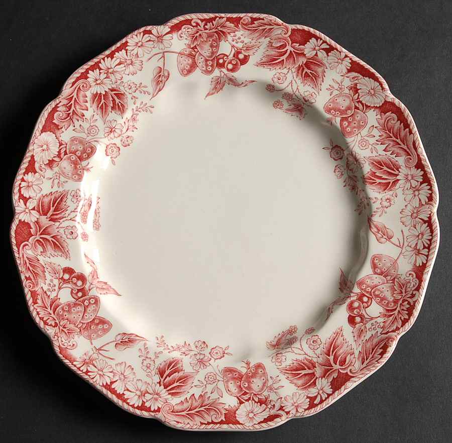 Strawberry Fair Pink Salad Plate by Johnson Brothers-1