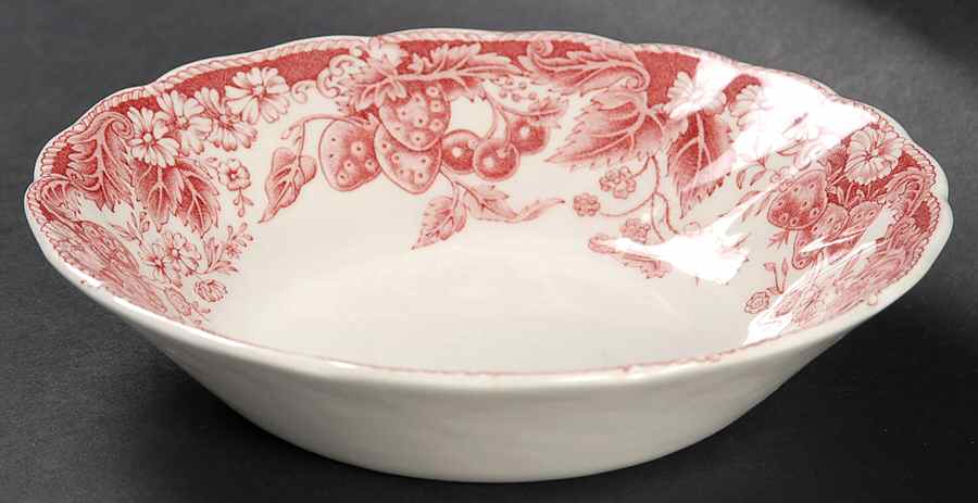 Strawberry Fair Pink Fruit/Dessert (Sauce) Bowl by Johnson Brothers-1