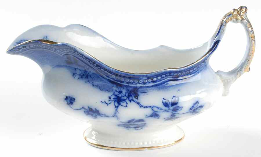 St Louis (Flow Blue) Gravy Boat by Johnson Brothers-1