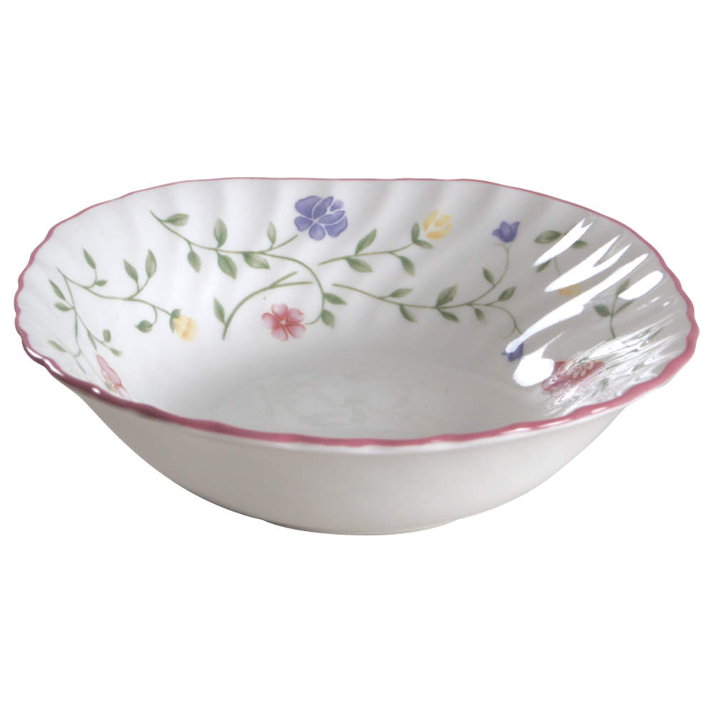 Summer Chintz (Made in England, Earthenware) Square Cereal Bowl by Johnson Brothers-1