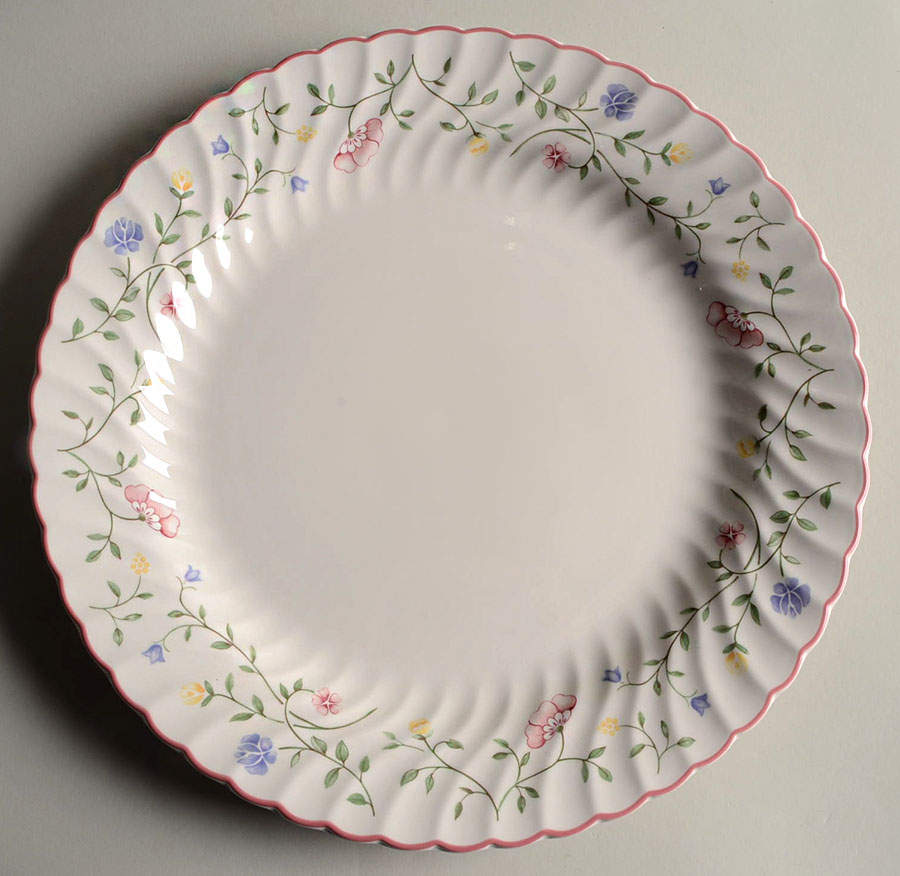 Summer Chintz (Made in England, Earthenware) 12" Chop Plate (Round Platter) by Johnson Brothers-1