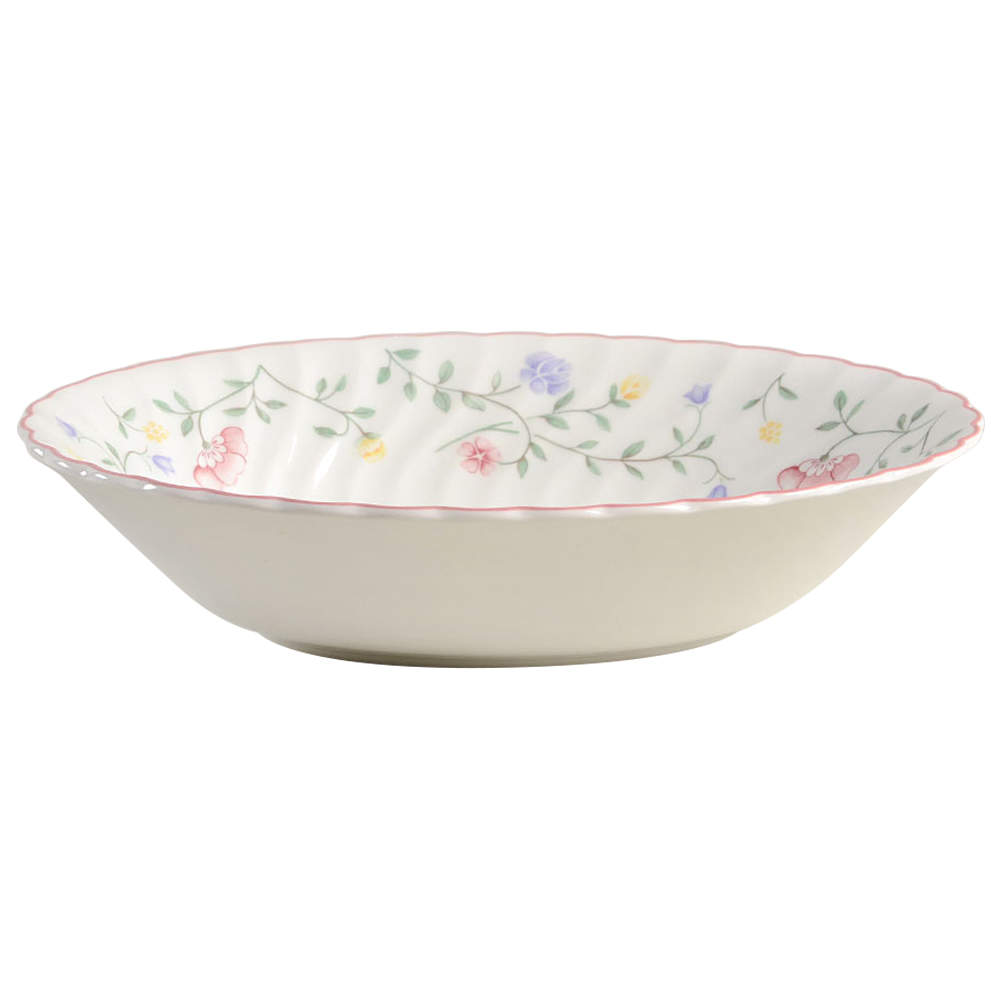 Summer Chintz (Made in England, Earthenware) 9" Oval Vegetable Bowl by Johnson Brothers-1