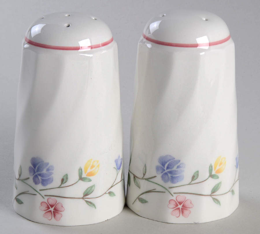 Summer Chintz (Made in England, Earthenware) Salt & Pepper Set by Johnson Brothers-1