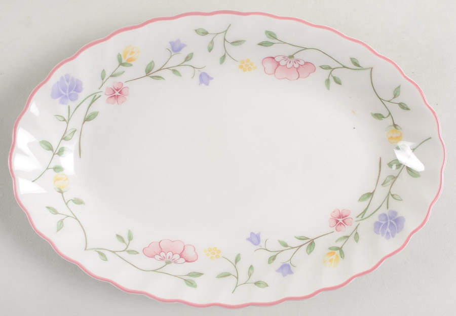 Summer Chintz (Made in England, Earthenware) Relish/Gravy Underplate by Johnson Brothers-1