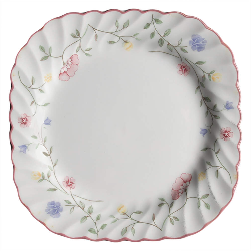 Summer Chintz (Made in England, Earthenware) Square Salad Plate by Johnson Brothers-1