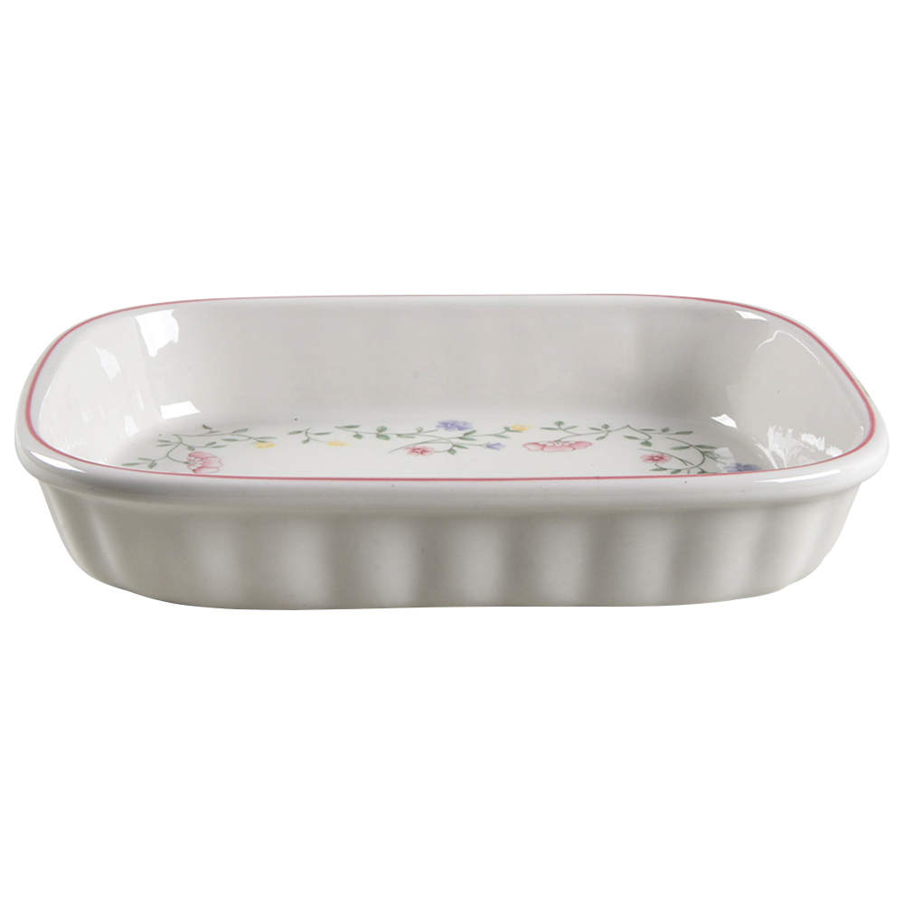 Summer Chintz (Made in England, Earthenware) 11" Rectangular Baker by Johnson Brothers-1