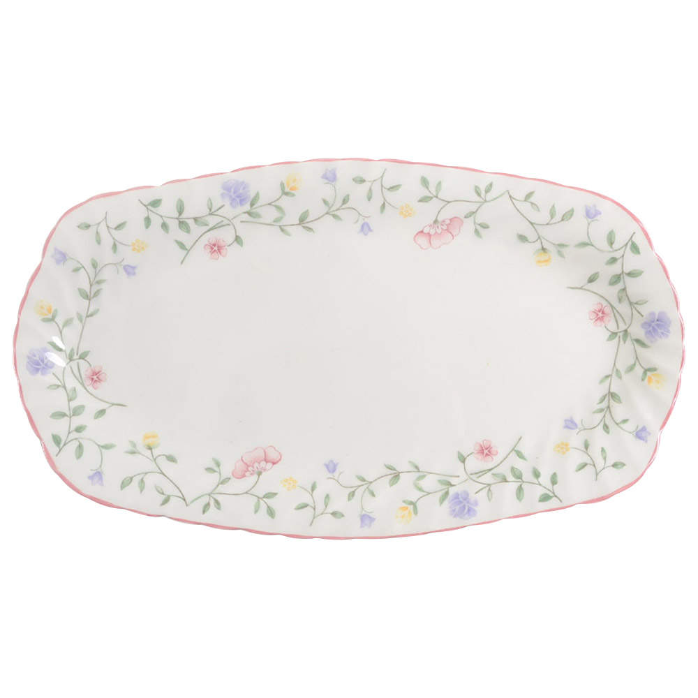 Summer Chintz (Made in England, Earthenware) Large Sandwich Tray by Johnson Brothers-1