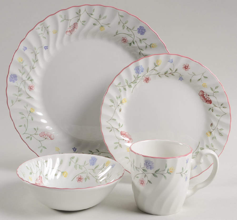 Summer Chintz (Made in England, Earthenware) 4 Piece Place Setting by Johnson Brothers-1