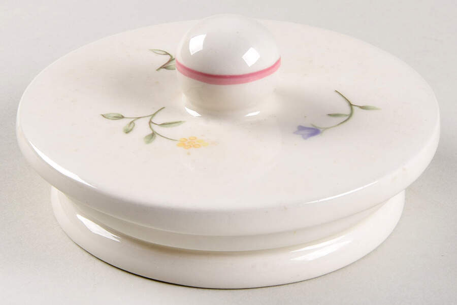 Summer Chintz (Made in England, Earthenware) Lid for Large Canister by Johnson Brothers-1