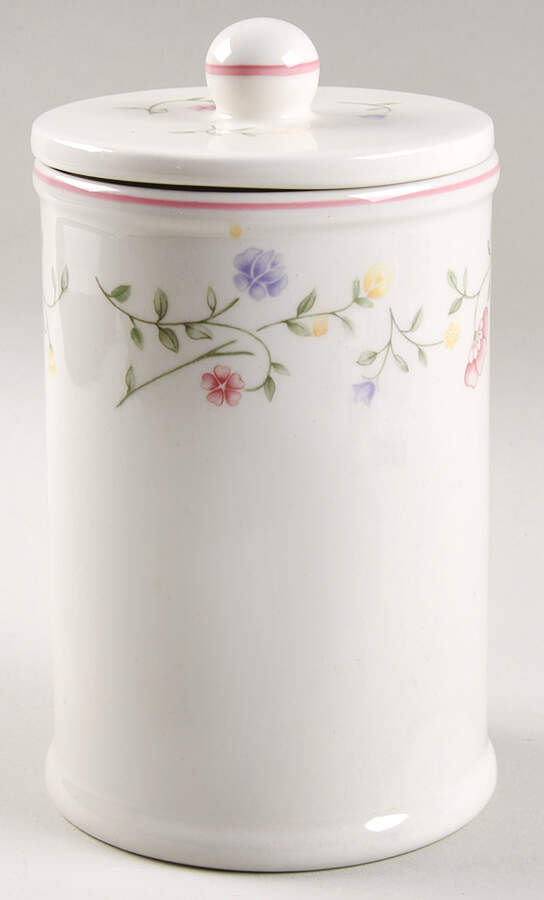 Summer Chintz (Made in England, Earthenware) Large Canister & Lid by Johnson Brothers-1