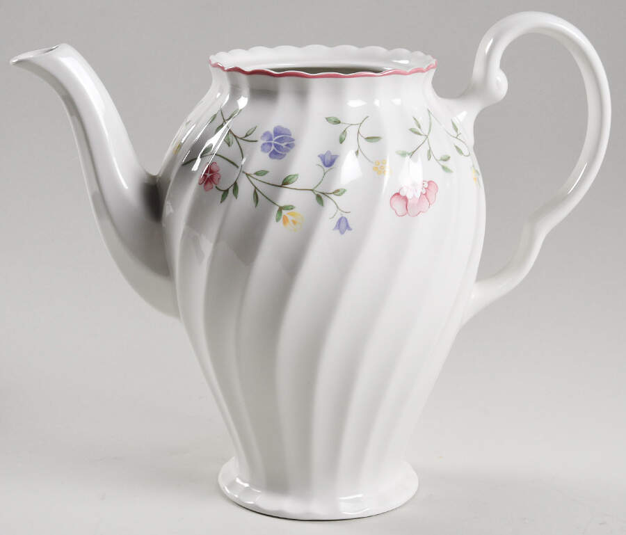 Summer Chintz (Made in England, Earthenware) Coffee Pot No Lid by Johnson Brothers-1