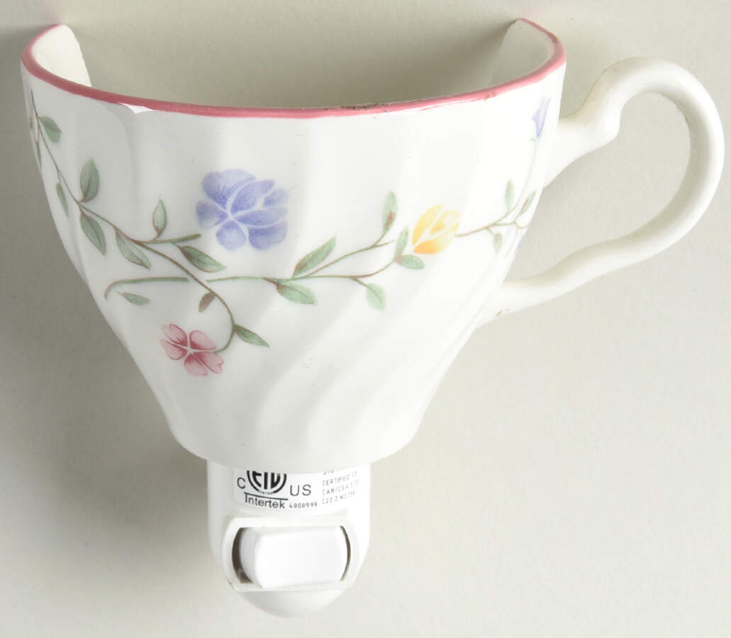 Summer Chintz (Made in England, Earthenware) 1 5/8" + cup (H) Night Light/Cup HC by Johnson Brothers-1