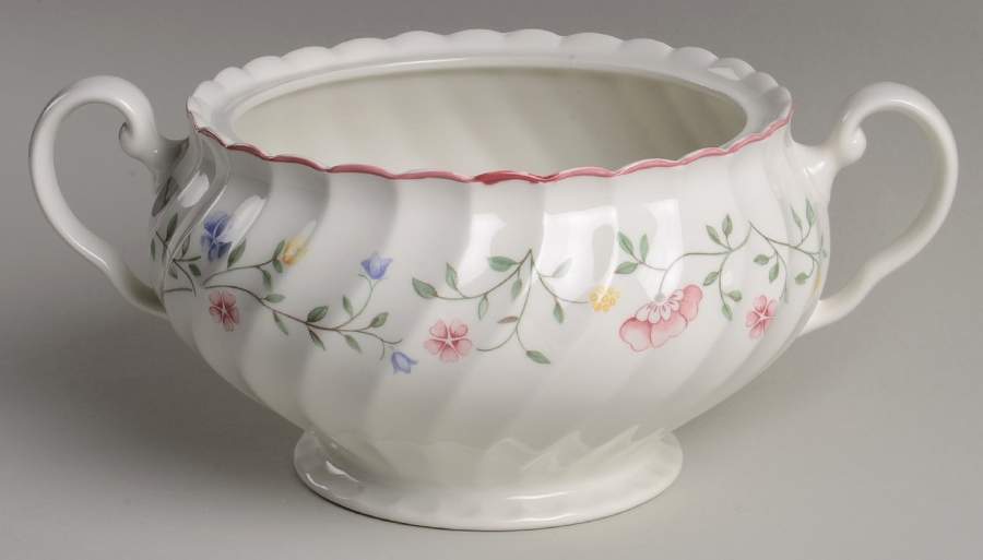 Summer Chintz (Made in England, Earthenware) Large Round Vegetable No Lid by Johnson Brothers-1