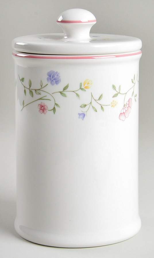 Summer Chintz (Made in England, Earthenware) Large Canister & Lid by Johnson Brothers-1