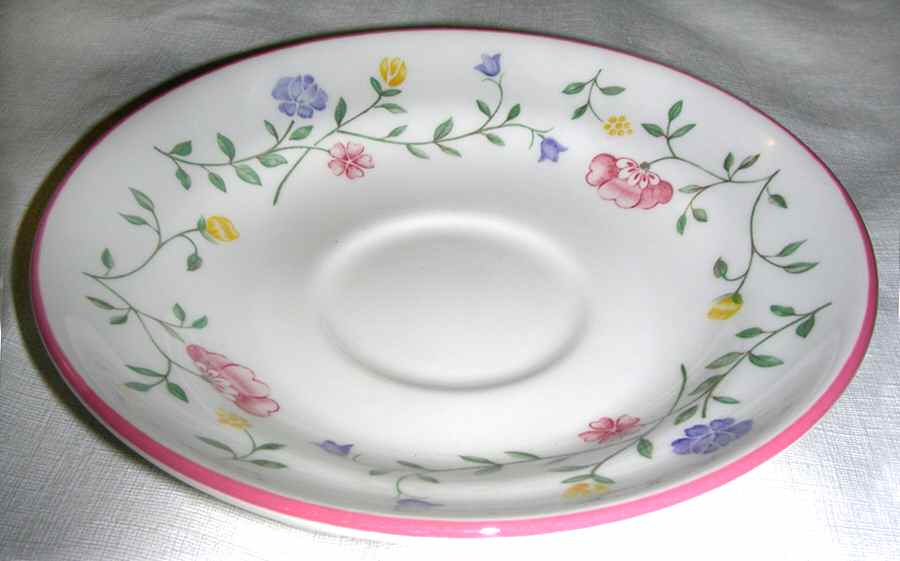 Summer Chintz (Made in England, Earthenware) Saucer for Jumbo Cup by Johnson Brothers-1