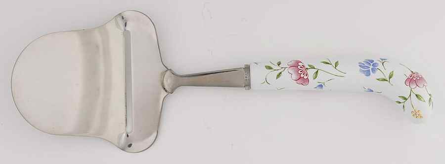 Summer Chintz (Made in England, Earthenware) Cheese Plane with Stainless Plane by Johnson Brothers-1