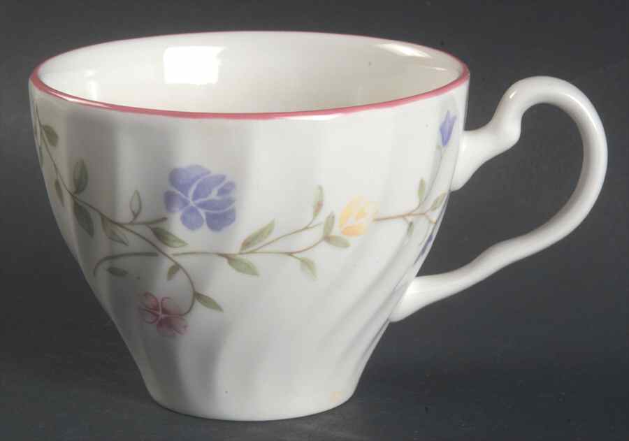 Summer Chintz (Made in England, Earthenware) Flat Cup by Johnson Brothers-1