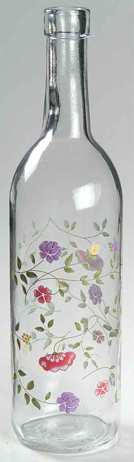 Summer Chintz (Made in England, Earthenware) Glassware Bottle No Stopper by Johnson Brothers-1