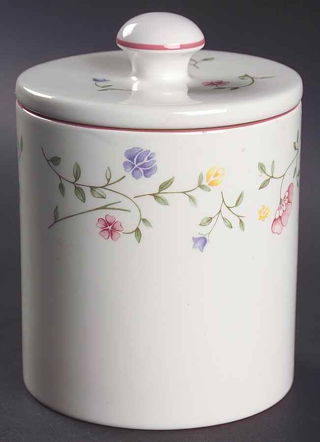 Summer Chintz (Made in England, Earthenware) Medium Canister & Lid by Johnson Brothers-1