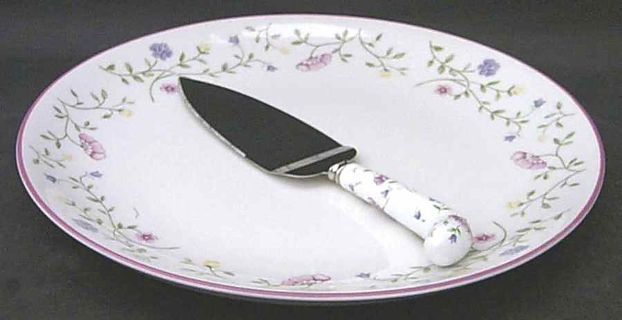 Summer Chintz (Made in England, Earthenware) Cake Plate and Server (Boxed Set) by Johnson Brothers-1