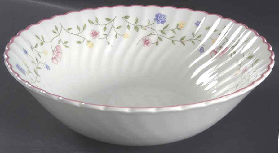 Summer Chintz (Made in England, Earthenware) 10" Large Salad Serving Bowl by Johnson Brothers-1