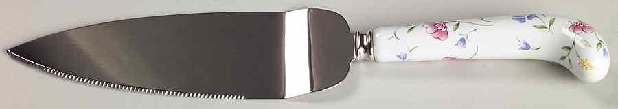 Summer Chintz (Made in England, Earthenware) Pie & Cake Server with Stainless Blade by Johnson Brothers-1