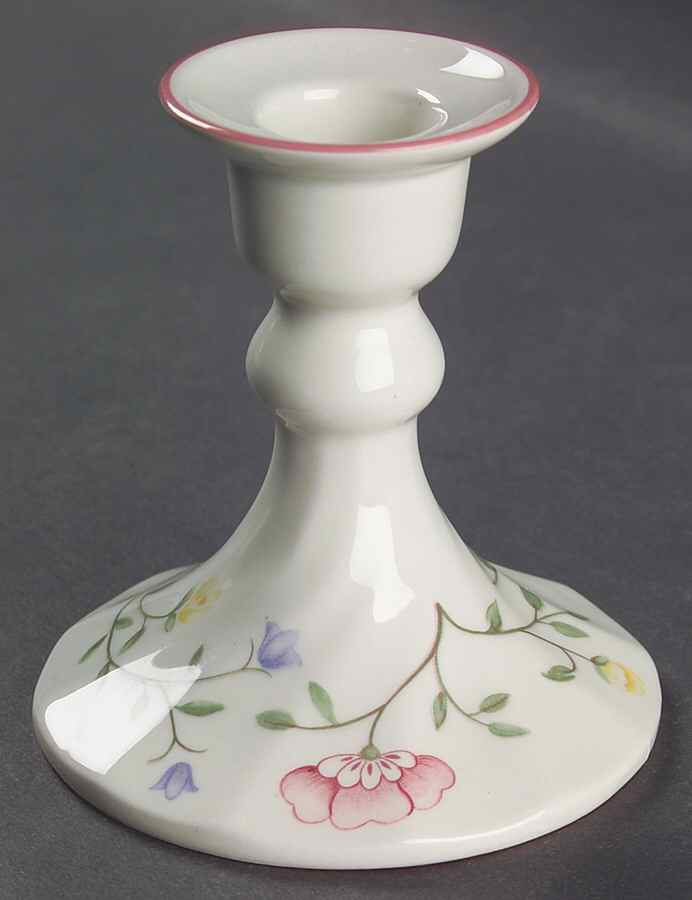 Summer Chintz (Made in England, Earthenware) Small Candlestick by Johnson Brothers-1