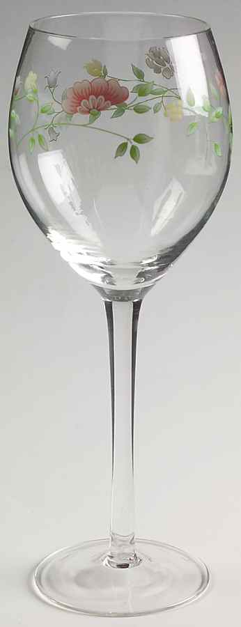 Summer Chintz (Made in England, Earthenware) 12 Oz Glassware Wine by Johnson Brothers-1
