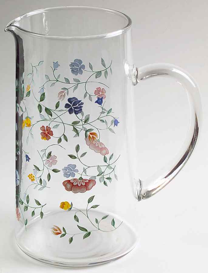 Summer Chintz (Made in England, Earthenware) 44 Oz Glassware Pitcher by Johnson Brothers-1