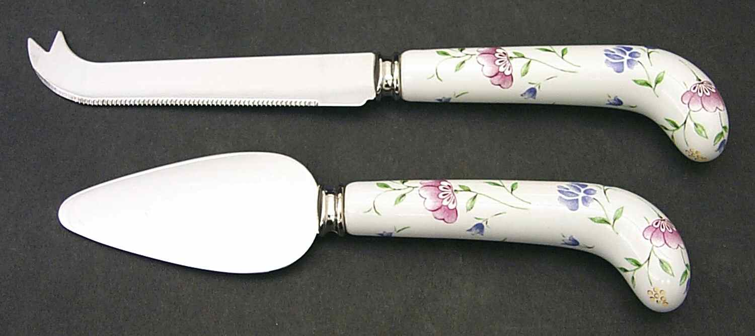 Summer Chintz (Made in England, Earthenware) 2-Piece Cheese Set (Knife and Server) by Johnson Brothers-1