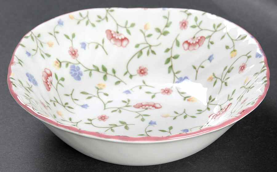 Summer Chintz (Made in England, Earthenware) Square Cereal Bowl by Johnson Brothers-1