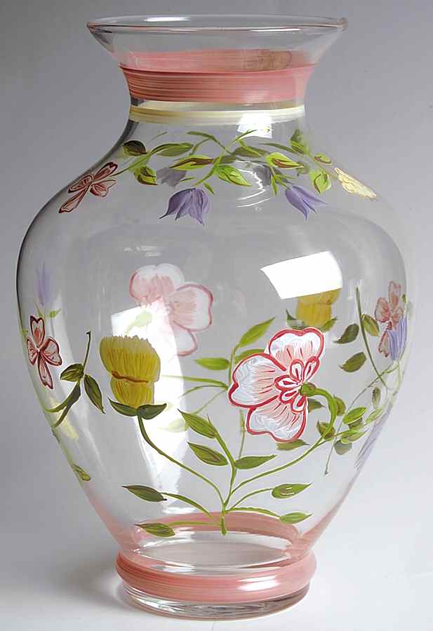 Summer Chintz (Made in England, Earthenware) 8" Glassware Vase by Johnson Brothers-1