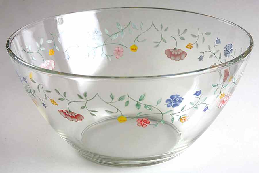 Summer Chintz (Made in England, Earthenware) Round Glassware Vegetable Bowl by Johnson Brothers-1