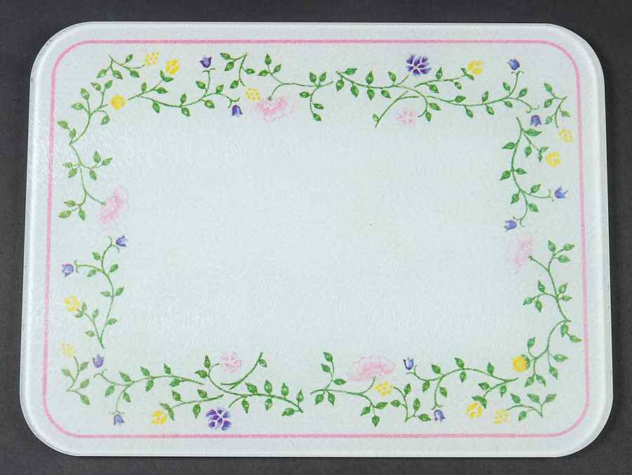 Summer Chintz (Made in England, Earthenware) Rectangular Glassware Cutting Board by Johnson Brothers-1