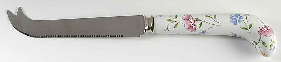 Summer Chintz (Made in England, Earthenware) Cheese Knife with Stainless Blade by Johnson Brothers-1