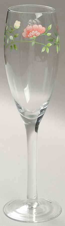 Summer Chintz (Made in England, Earthenware) 6 Oz Glassware Champagne Flute by Johnson Brothers-1