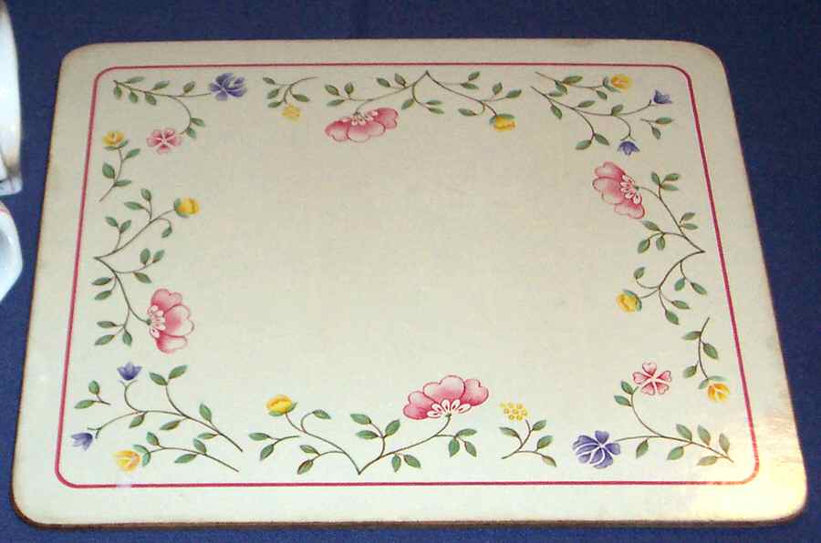 Summer Chintz (Made in England, Earthenware) Cork Back Hot Mat by Johnson Brothers-1