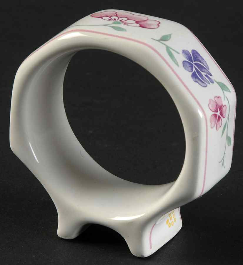 Summer Chintz (Made in England, Earthenware) Napkin Ring by Johnson Brothers-1