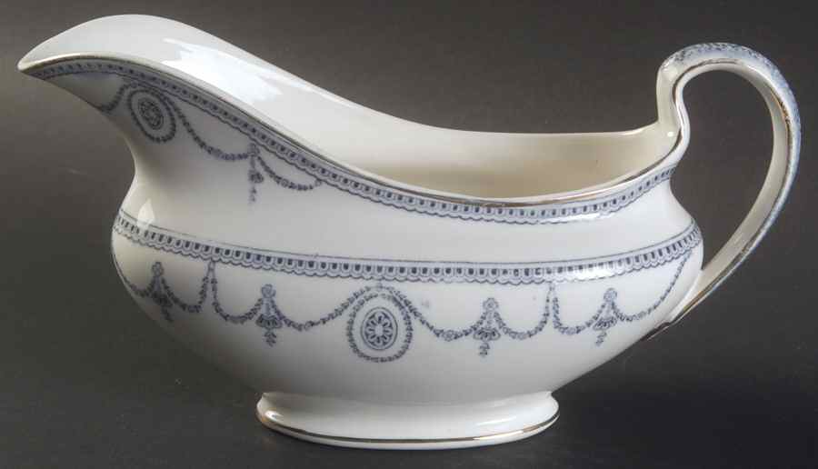 Sultana Blue Green Gravy Boat by Johnson Brothers-1