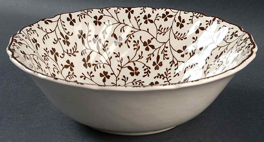 Susanna Brown 8" Round Vegetable Bowl by Johnson Brothers-1