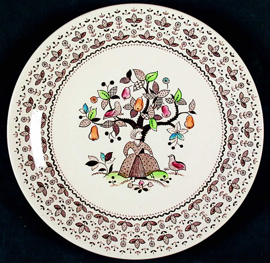 Sugar and Spice Brown Salad Plate by Johnson Brothers-1