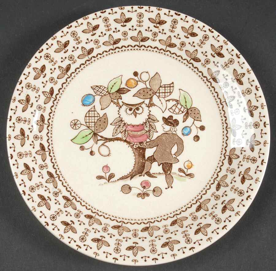 Sugar and Spice Brown Bread & Butter Plate by Johnson Brothers-1