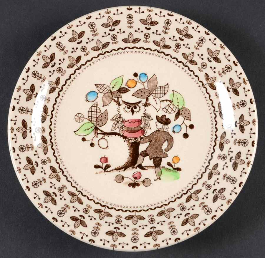 Sugar and Spice Brown Saucer by Johnson Brothers-1