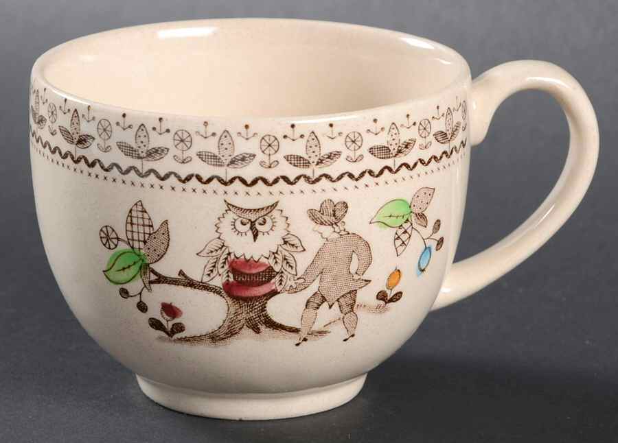 Sugar and Spice Brown Flat Cup by Johnson Brothers-1