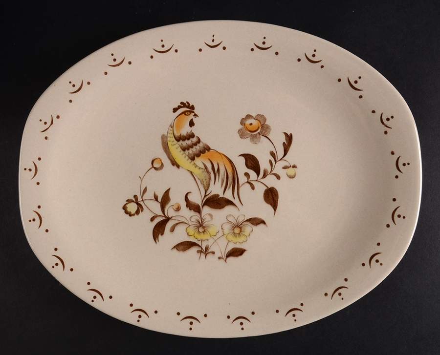 Sun Up 12" Oval Serving Platter by Johnson Brothers-1