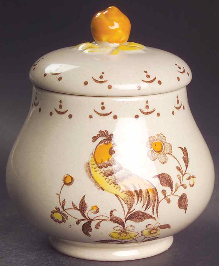 Sun Up Sugar Bowl & Lid by Johnson Brothers-1