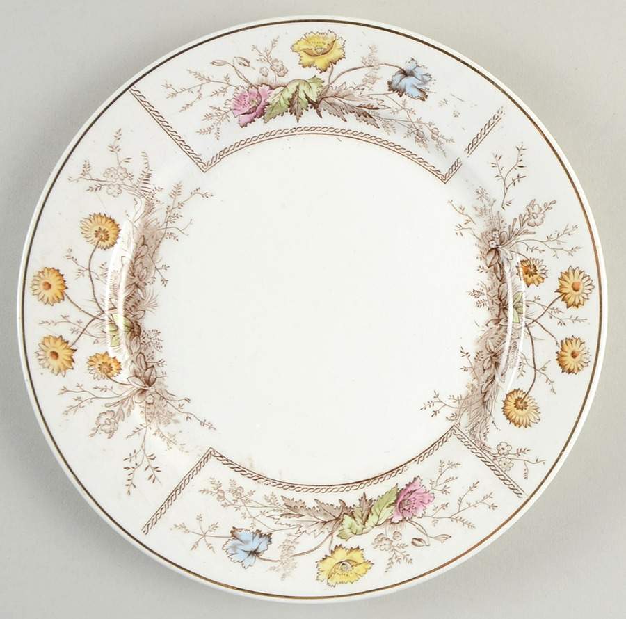 Sylvan Brown Multicolor Salad Plate by Johnson Brothers-1
