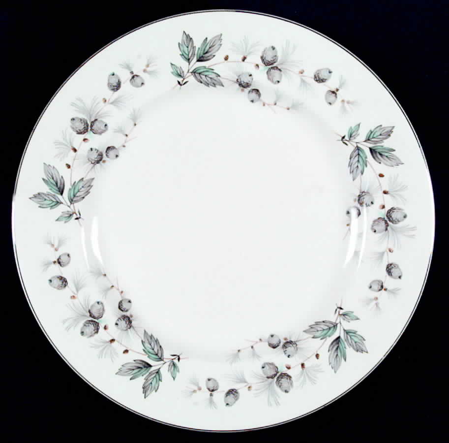 Sylvan (Platinum Trim, Smooth) Dinner Plate by Johnson Brothers-1