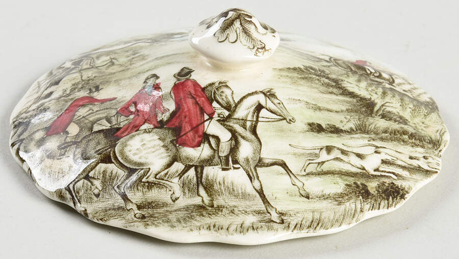 Tally Ho Lid for Sugar Bowl by Johnson Brothers-1
