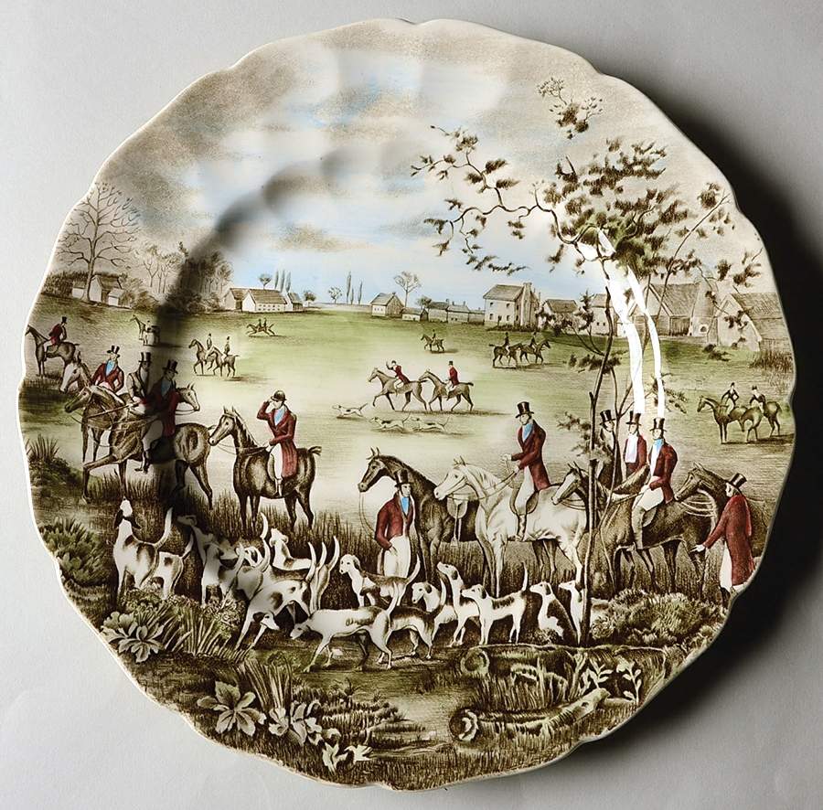 Tally Ho Service Plate (Charger) by Johnson Brothers-1